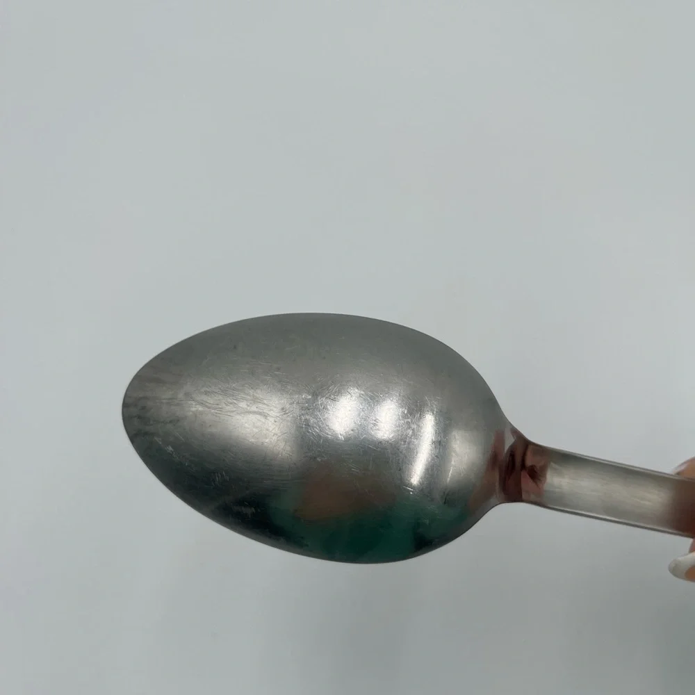 LE CREUSET Stainless Steel Serving Spoon Metal Used Hanging